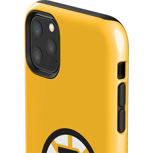 NHL Boston Bruins Solid Background iPhone 11 Pro Max Impact Case