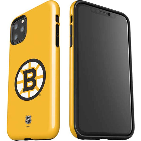 NHL Boston Bruins Solid Background iPhone 11 Pro Max Impact Case