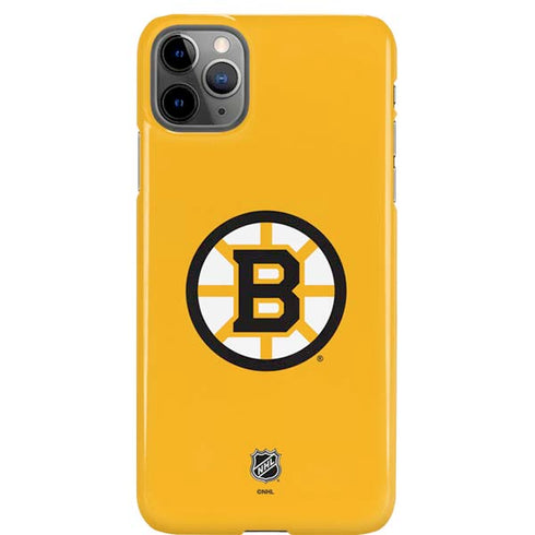 NHL Boston Bruins Solid Background iPhone 11 Pro Max Lite Case