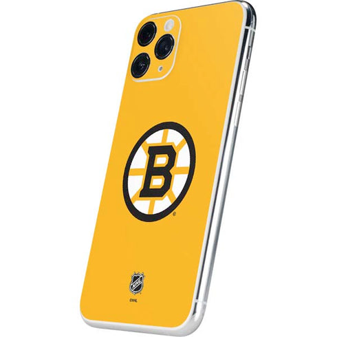 NHL Boston Bruins Solid Background iPhone 11 Pro Skin