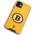 NHL Boston Bruins Solid Background iPhone 12 Clear Case