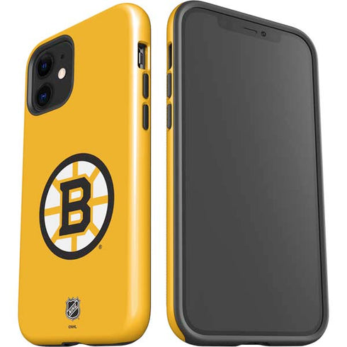 NHL Boston Bruins Solid Background iPhone 12 Impact Case