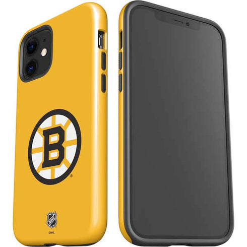 NHL Boston Bruins Solid Background iPhone 12 Mini Impact Case