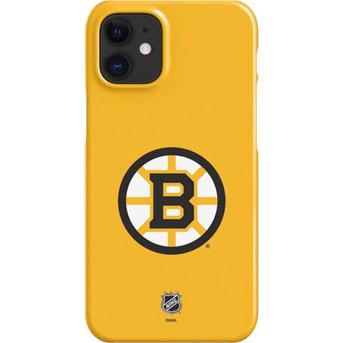 NHL Boston Bruins Solid Background iPhone 12 Mini Lite Case