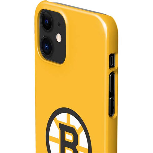 NHL Boston Bruins Solid Background iPhone 12 Mini Lite Case