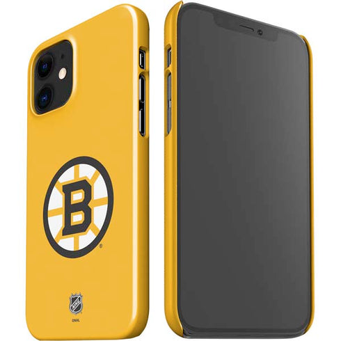NHL Boston Bruins Solid Background iPhone 12 Mini Lite Case