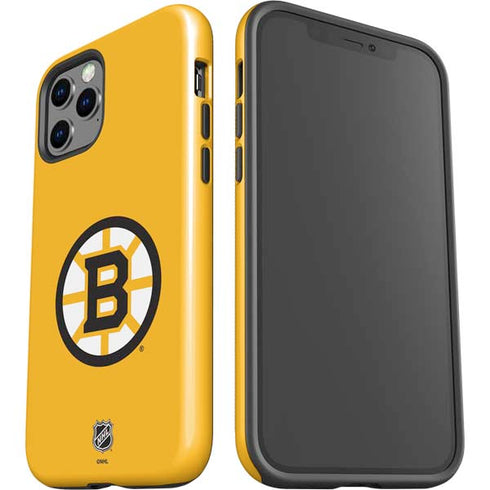NHL Boston Bruins Solid Background iPhone 12 Pro Impact Case