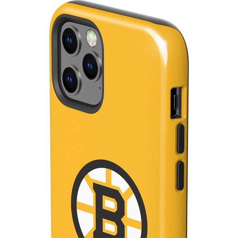 NHL Boston Bruins Solid Background iPhone 12 Pro Max Impact Case