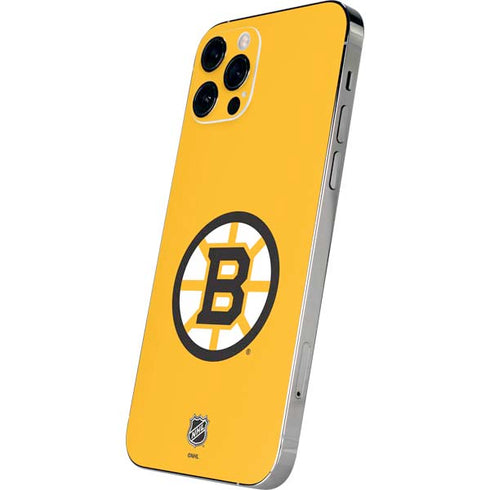 NHL Boston Bruins Solid Background iPhone 12 Pro Skin
