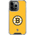 NHL Boston Bruins Solid Background iPhone 13 Pro Clear Case
