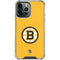 NHL Boston Bruins Solid Background iPhone 13 Pro Max Clear Case