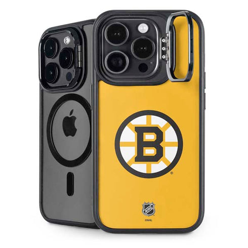 NHL Boston Bruins Solid Background iPhone 13 Pro Max Kickstand Case