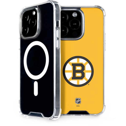 NHL Boston Bruins Solid Background iPhone 13 Pro Max MagSafe Case
