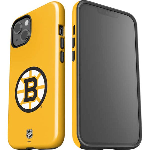 NHL Boston Bruins Solid Background iPhone 14 Impact Case