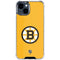 NHL Boston Bruins Solid Background iPhone 14 Plus Clear Case
