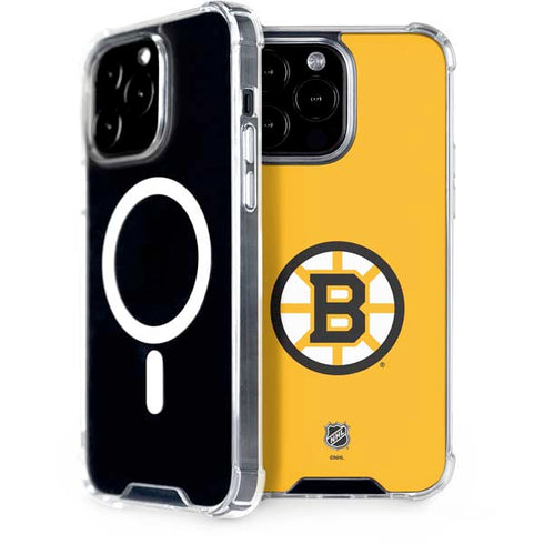 NHL Boston Bruins Solid Background iPhone 14 Pro Max MagSafe Case