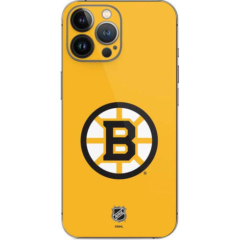 NHL Boston Bruins Solid Background iPhone 14 Pro Max Skin