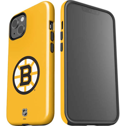 NHL Boston Bruins Solid Background iPhone 15 Impact Case