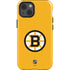 NHL Boston Bruins Solid Background iPhone 15 Plus Impact Case