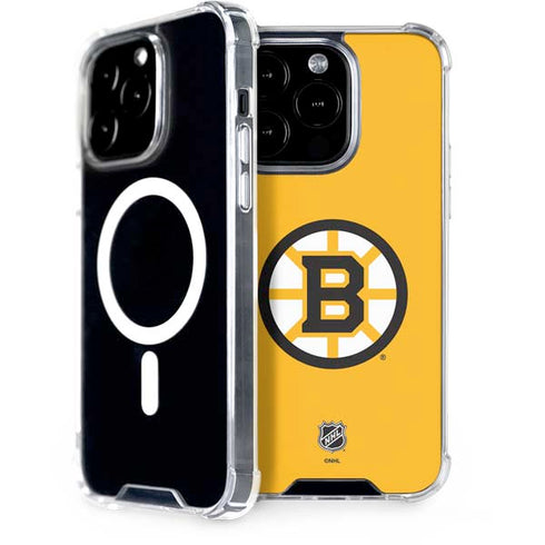 NHL Boston Bruins Solid Background iPhone 15 Pro MagSafe Case