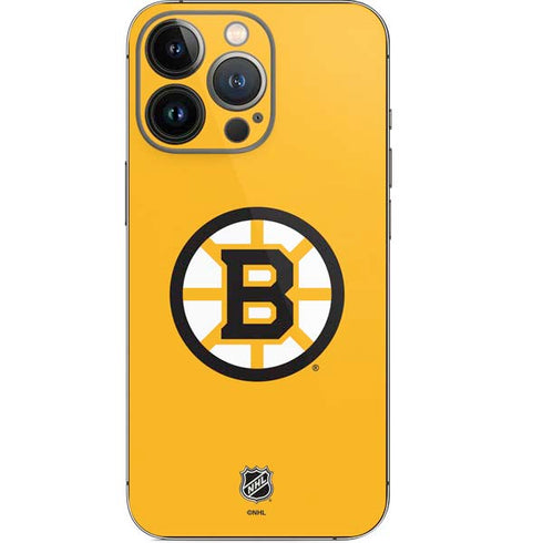 NHL Boston Bruins Solid Background iPhone 15 Pro Skin