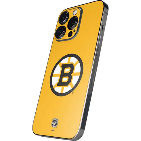 NHL Boston Bruins Solid Background iPhone 15 Pro Skin