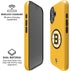 NHL Boston Bruins Solid Background iPhone 16 Magsafe Impact Case