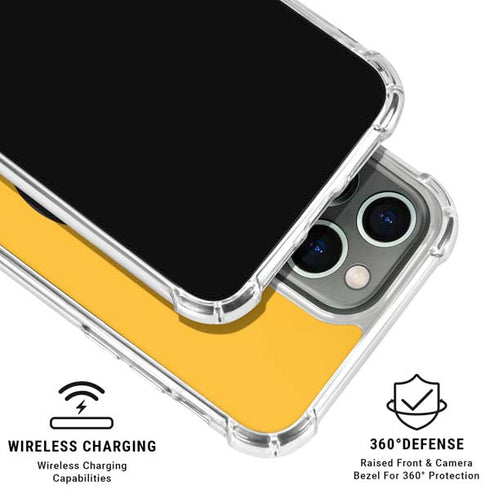 NHL Boston Bruins Solid Background iPhone 16 Pro Max Clear Case