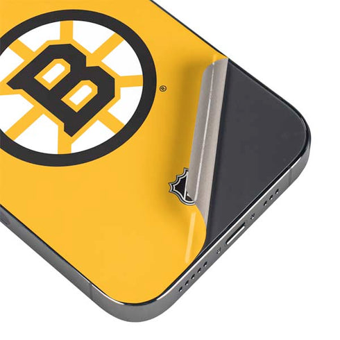 NHL Boston Bruins Solid Background iPhone 16 Pro Skin