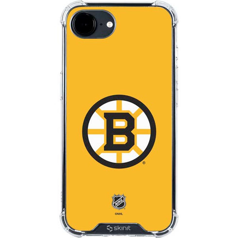 NHL Boston Bruins Solid Background iPhone 16e Clear Case