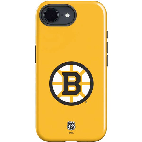 NHL Boston Bruins Solid Background iPhone 16e Impact Case