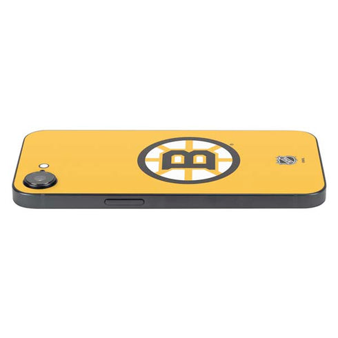 NHL Boston Bruins Solid Background iPhone 16e Skin