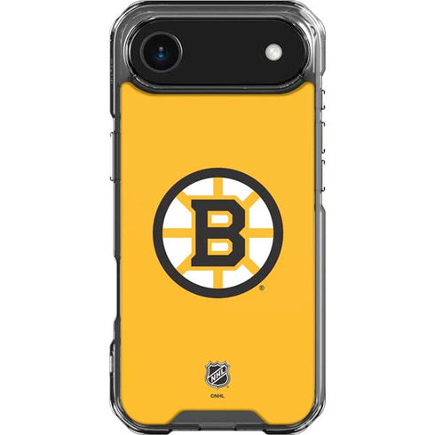 NHL Boston Bruins Solid Background iPhone 17 Air Clear Case