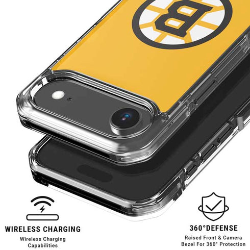 NHL Boston Bruins Solid Background iPhone 17 Air Clear Case