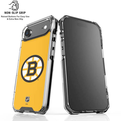NHL Boston Bruins Solid Background iPhone 17 Air Clear Case