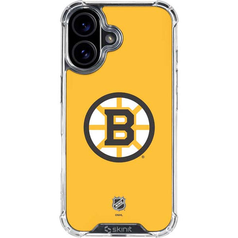NHL Boston Bruins Solid Background iPhone 17 Clear Case