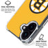 NHL Boston Bruins Solid Background iPhone 17 Clear Case