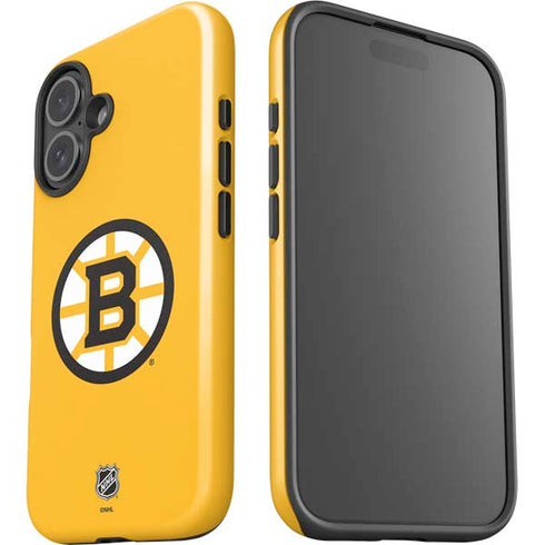 NHL Boston Bruins Solid Background iPhone 17 Impact Case