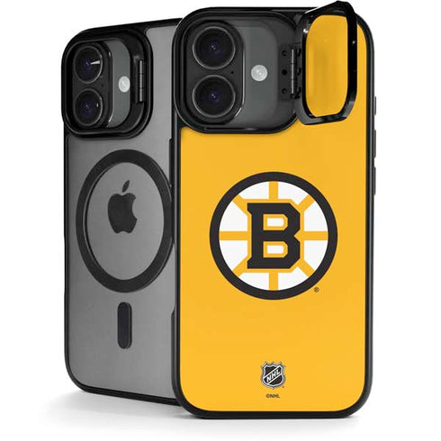 NHL Boston Bruins Solid Background iPhone 17 Kickstand Case
