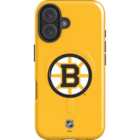 NHL Boston Bruins Solid Background iPhone 17 Magsafe Impact Case
