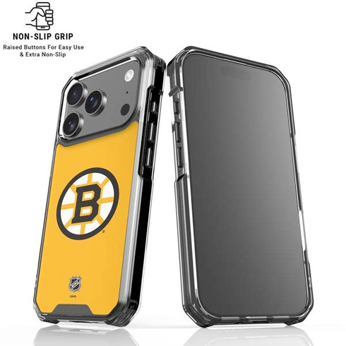 NHL Boston Bruins Solid Background iPhone 17 Pro Clear Case