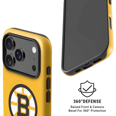 NHL Boston Bruins Solid Background iPhone 17 Pro Magsafe Impact Case