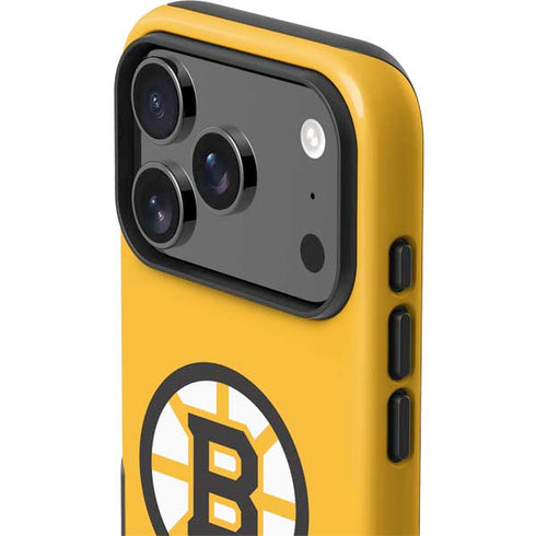 NHL Boston Bruins Solid Background iPhone 17 Pro Max Impact Case