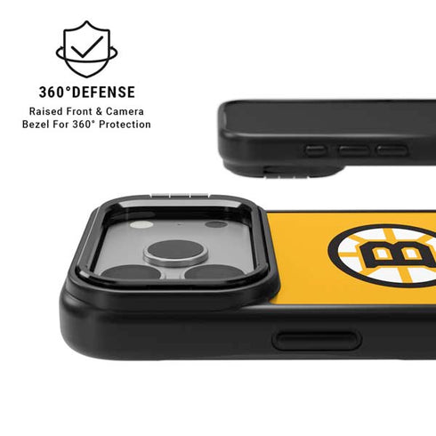 NHL Boston Bruins Solid Background iPhone 17 Pro Max Kickstand Case