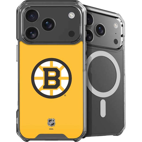NHL Boston Bruins Solid Background iPhone 17 Pro Max MagSafe Case