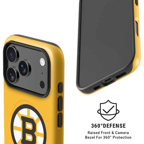 NHL Boston Bruins Solid Background iPhone 17 Pro Max Magsafe Impact Case