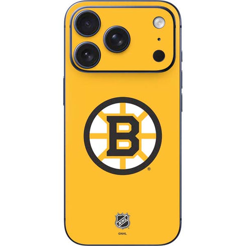 NHL Boston Bruins Solid Background iPhone 17 Pro Skin