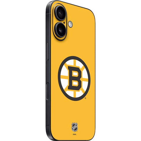 NHL Boston Bruins Solid Background iPhone 17 Skin