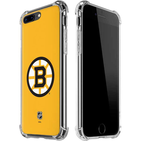 NHL Boston Bruins Solid Background iPhone 7/8 Plus Clear Case