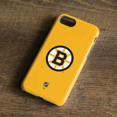 NHL Boston Bruins Solid Background iPhone 8 Pro Case
